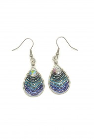 Beaded Wire Teardrops